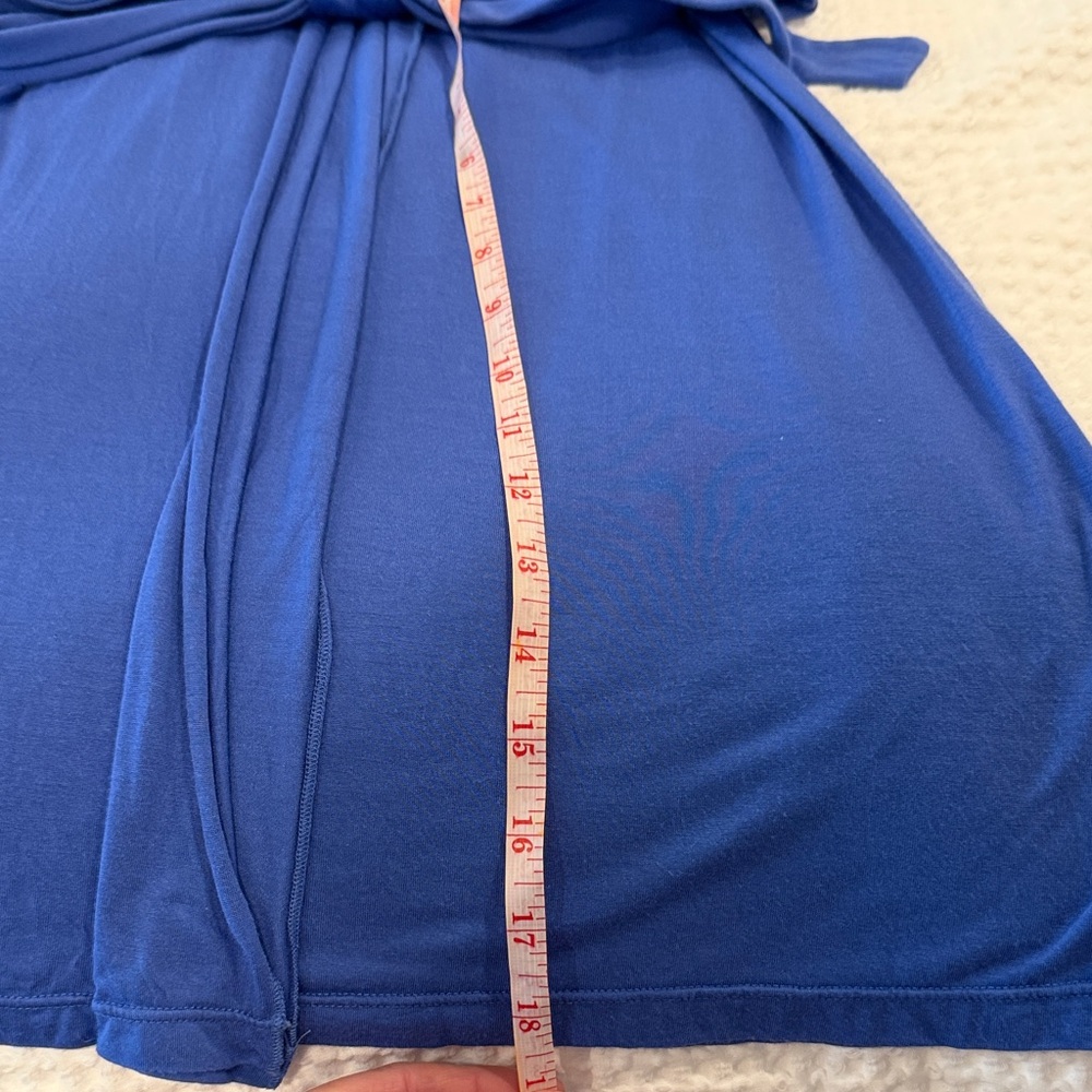 BCBGMaxAzria Blue Ruffle Mini Dress - Picture 6 of 9